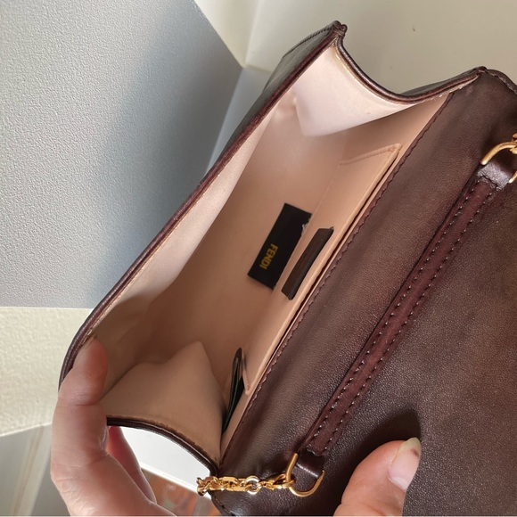 Vintage Fendi Mini Napa rose clutch Authentic - Picture 11 of 16